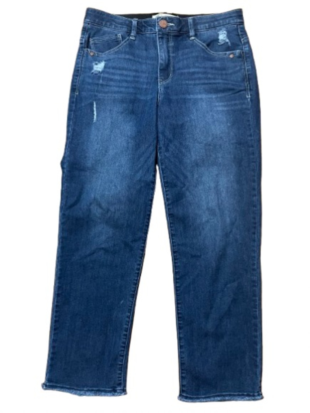 Democracy Ab Technology Blue Distressed Jeans Size 8